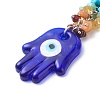 Handmade Lampwork Evil Eye Pendant Decoration HJEW-JM00773-4