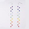 Dyed Natural Malaysia Jade Beads Dangle Earrings EJEW-JE03714-01-2