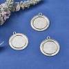 Vintage Tibetan Style Alloy Pendant Cabochon Bezel Settings TIBEP-O006-19AS-5