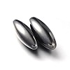 Magnetic Synthetic Hematite Oval Beads G-P079-07A-1