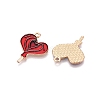 Valentine's Day Theme Alloy Enamel Pendants ENAM-T020-50I-01-2