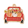 Thanksgiving Day Alloy Pendants LS-ENAM-R007-01G-06-1