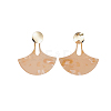 Cellulose Acetate(Resin) Dangle Stud Earrings EJEW-JE04076-4