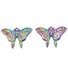 Rainbow Color Alloy Pendants PALLOY-N156-157-NR-2