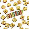 Brass Rhinestone Spacer Beads RSB074NFG-1