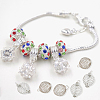 30Pcs 2 Styles Steel & 304 Stainless Steel Wire Pendants STAS-DC0012-65-5