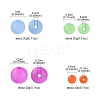 80G 4 Styles Transparent Acrylic Ball Beads FACR-FS0001-02-5