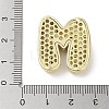 Rack Plating Brass Micro Pave Clear Cubic Zirconia Pendants KK-R163-05M-G-3