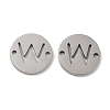 Non-Tarnish 201 Stainless Steel Hollow Flat Round Links FIND-R149-03W-P-1