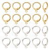 40Pcs 2 Colors Brass Leverback Earring Findings KK-TA0001-88-3