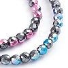 Electroplated Non-magnetic Synthetic Hematite Beads Strands G-L562-09B-2