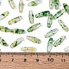 Picasso Transparent Glass Seed Beads SEED-N012-11H-4