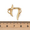 304 Stainless Steel Cuff Open Rings for Women RJEW-H255-01G-04-5