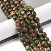 Natural Unakite Beads Strands G-G146-A14-01-2