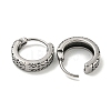 316 Surgical Stainless Steel Hoop Earrings EJEW-D096-23D-AS-2