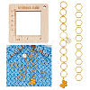 Alloy and  Wooden Sweater Knitting tool AJEW-WH0472-20G-1