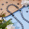 2 Strands Electroplated Non-Magnetic Synthetic Hematite Beads Strands G-FH0002-58-4