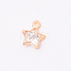 Glass Rhinestone Charms IFIN-WH0053-16LG-1