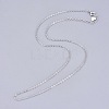 925 Sterling Silver Chain Necklaces NJEW-BB30129-18-1