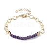 Waxed Cotton Cords Braided Link Bracelets BJEW-JB09963-03-1