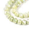 Anti-Tarnish Electroplate Rondelle Glass Beads Strands EGLA-T021-8mm-17-05-4