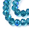 Electroplate Glass Beads Strands EGLA-A034-T6mm-L25-2