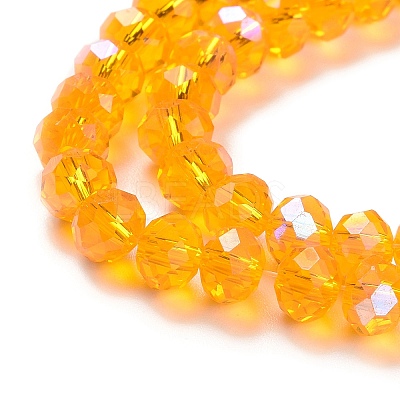 Electroplate Glass Beads Strands X1-EGLA-A034-T8mm-L11-1