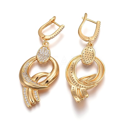 (Jewelry Parties Factory Sale)Brass Micro Pave Cubic Zirconia Jewelry Sets SJEW-F189-08G-1