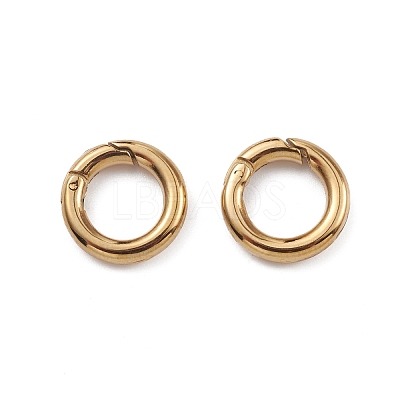 Ion Plating(IP) 304 Stainless Steel Spring Gate Rings STAS-G309-03G-1