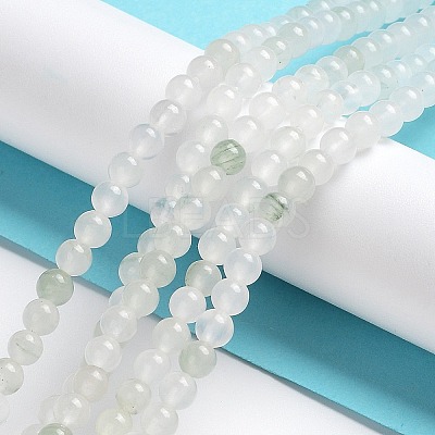 Natural Tianshan Cui Quartzite Beads Strands G-B046-01D-1