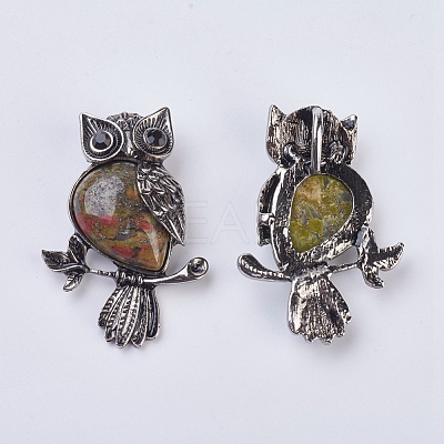 Natural & Synthetic Mixed Stone Pendant G-F529-C-1