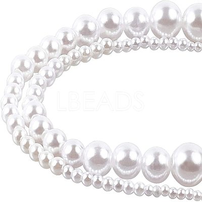ABS Plastic Imitation Pearl Beads KY-AR0001-01-1