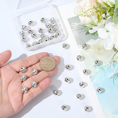 50Pcs Tibetan Style Alloy Beads FIND-PA0001-43A-1