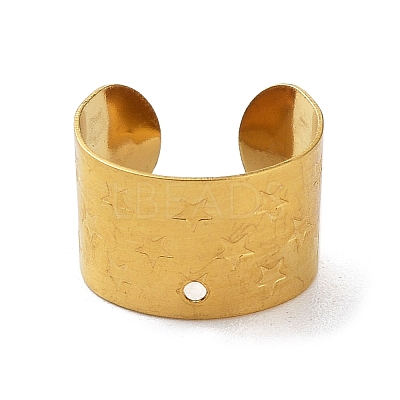 304 Stainless Steel Ear Cuff Findings STAS-Q305-01A-G-1