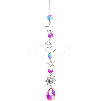 1Pc Iron Big Pendant Decorations DJEW-CN0001-37B-1
