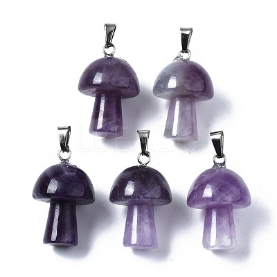 Natural Amethyst Pendants X-G-N0325-10D-1