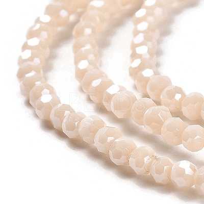 Electroplate Opaque Glass Beads Strands EGLA-A035-P3mm-A05-1