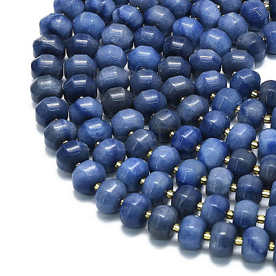 Natural Blue Aventurine Beads Strands G-P573-B10-01-1