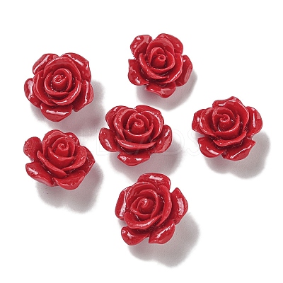 Synthetic Coral Dyed Carved Beads SHEL-I001-05B-1