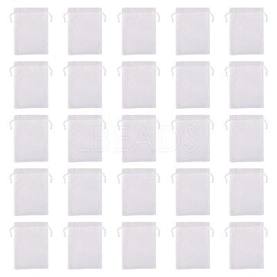 50Pcs Organza Bags Jewellery Storage Pouches Wedding Favour Party Mesh Drawstring Gift OP-TA0001-16E-1