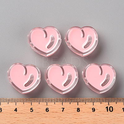 Transparent Enamel Acrylic Beads TACR-S155-004E-1