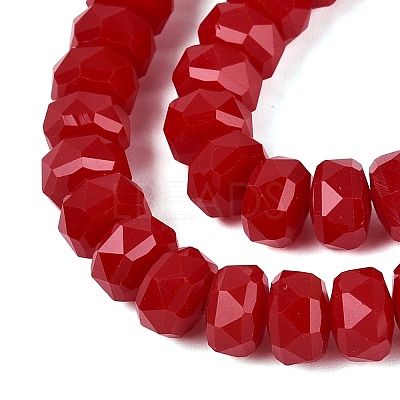 Opaque Glass Beads Strands GLAA-Q114-01A-B04-1