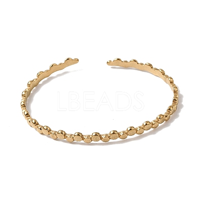 304 Stainless Steel Cuff Bangles for Women LS-BJEW-H635-01G-1