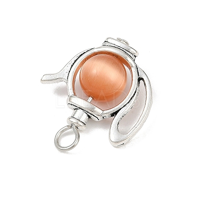 Alloy Cat Eye Pendants PALLOY-JF04105-1