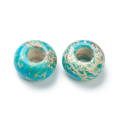 Natural Imperial Jasper European Beads G-L575-03-1