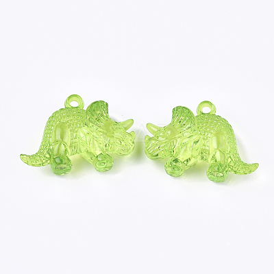 Transparent Acrylic Pendants TACR-S133-112-1