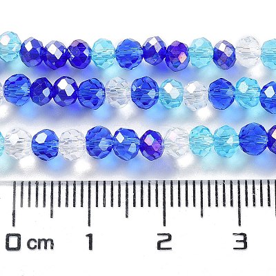 Glass Beads Strands EGLA-A034-M4mm-25-1