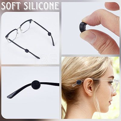 48Pcs Silicone Eyeglasses Ear Grip FIND-CN0002-47A-1