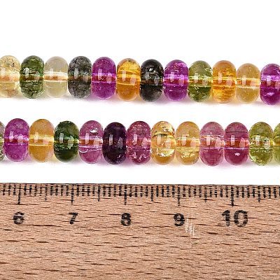 Crackle Transparent Glass Beads Strands GLAA-N074-02A-03-1