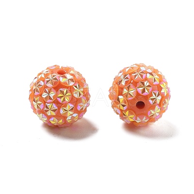 Acrylic Rhinestone Ball Beads OACR-A035-01H-1